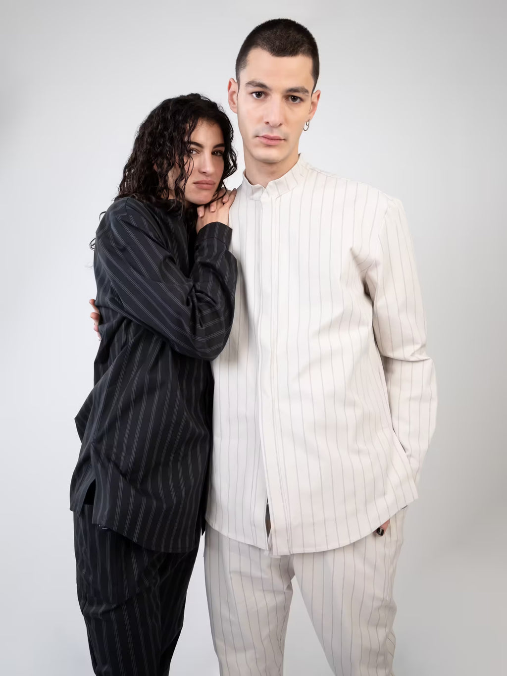 Chemise Yaku - White Stripes