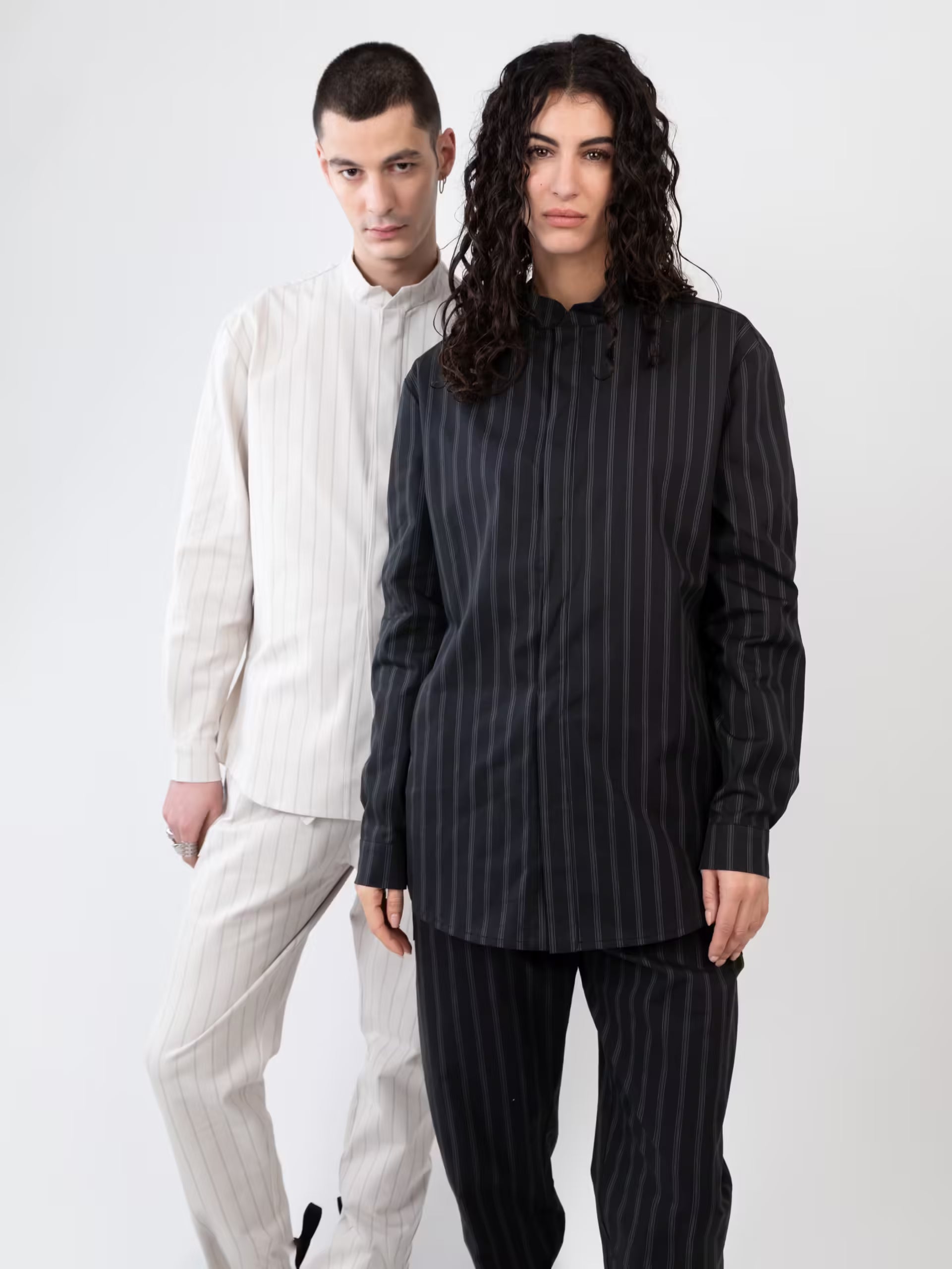 Chemise Yaku - White Stripes