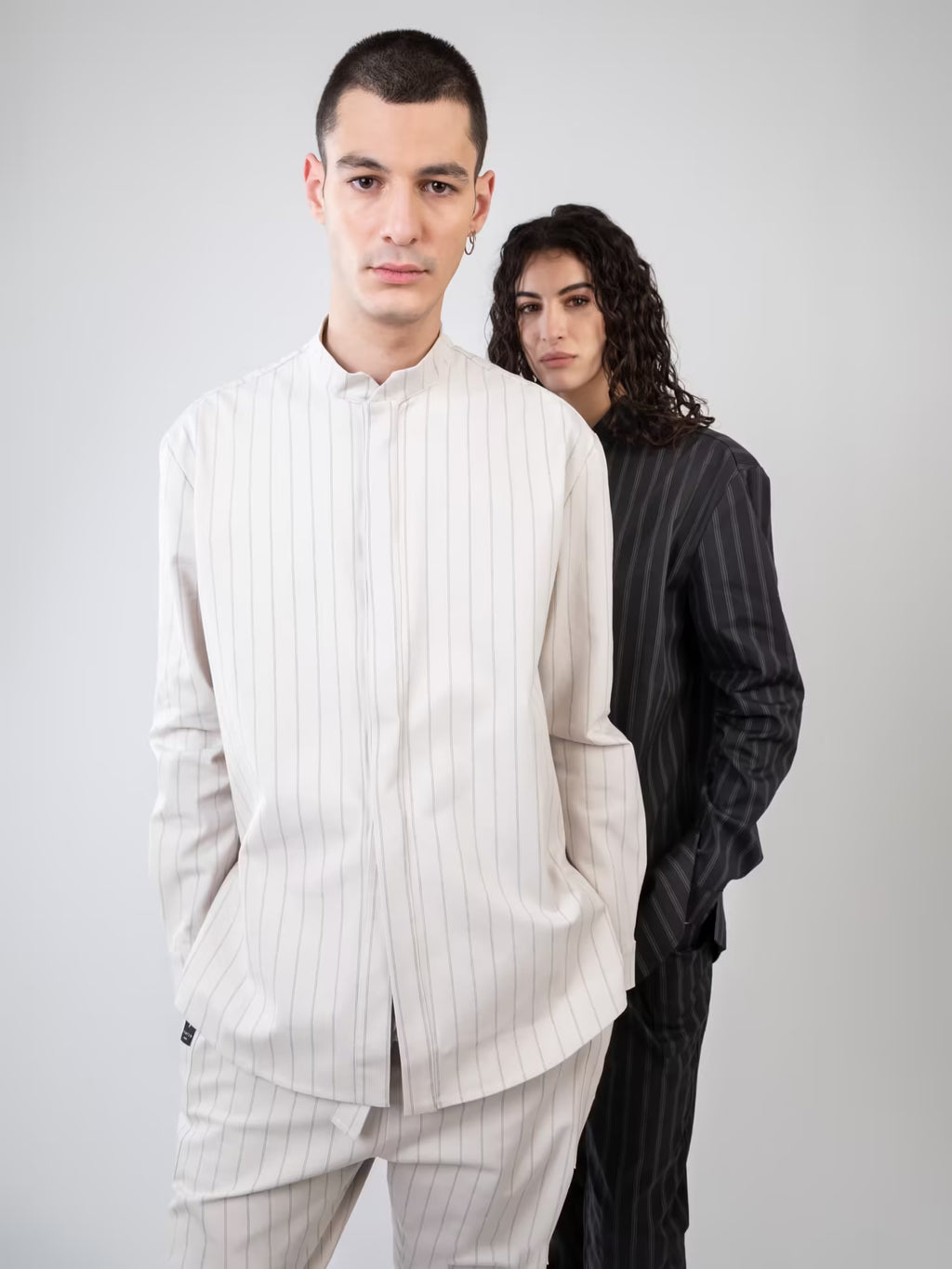 Chemise Yaku - White Stripes