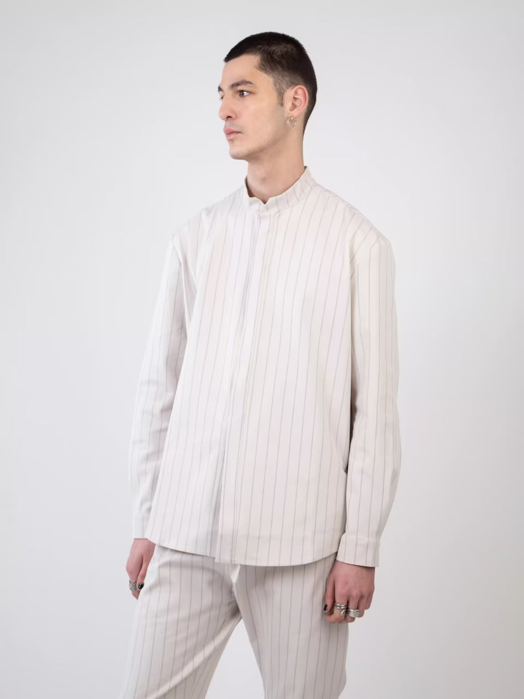 Chemise Yaku - White Stripes