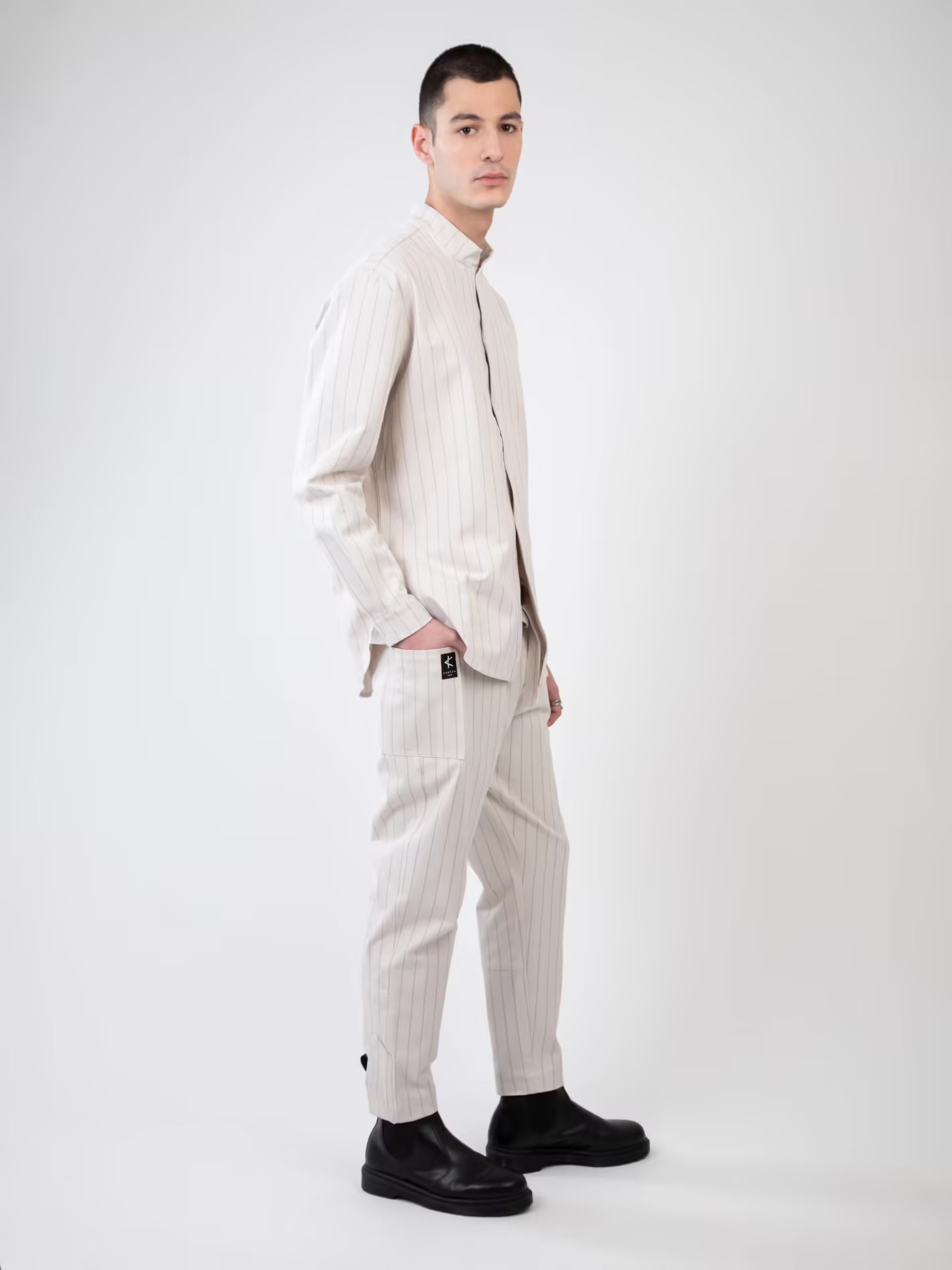 Chemise Yaku - White Stripes